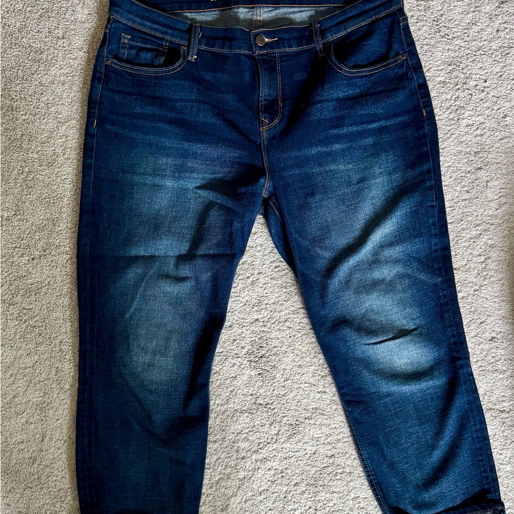 Old Navy Women's Dark Blue Boyfriend Jeans